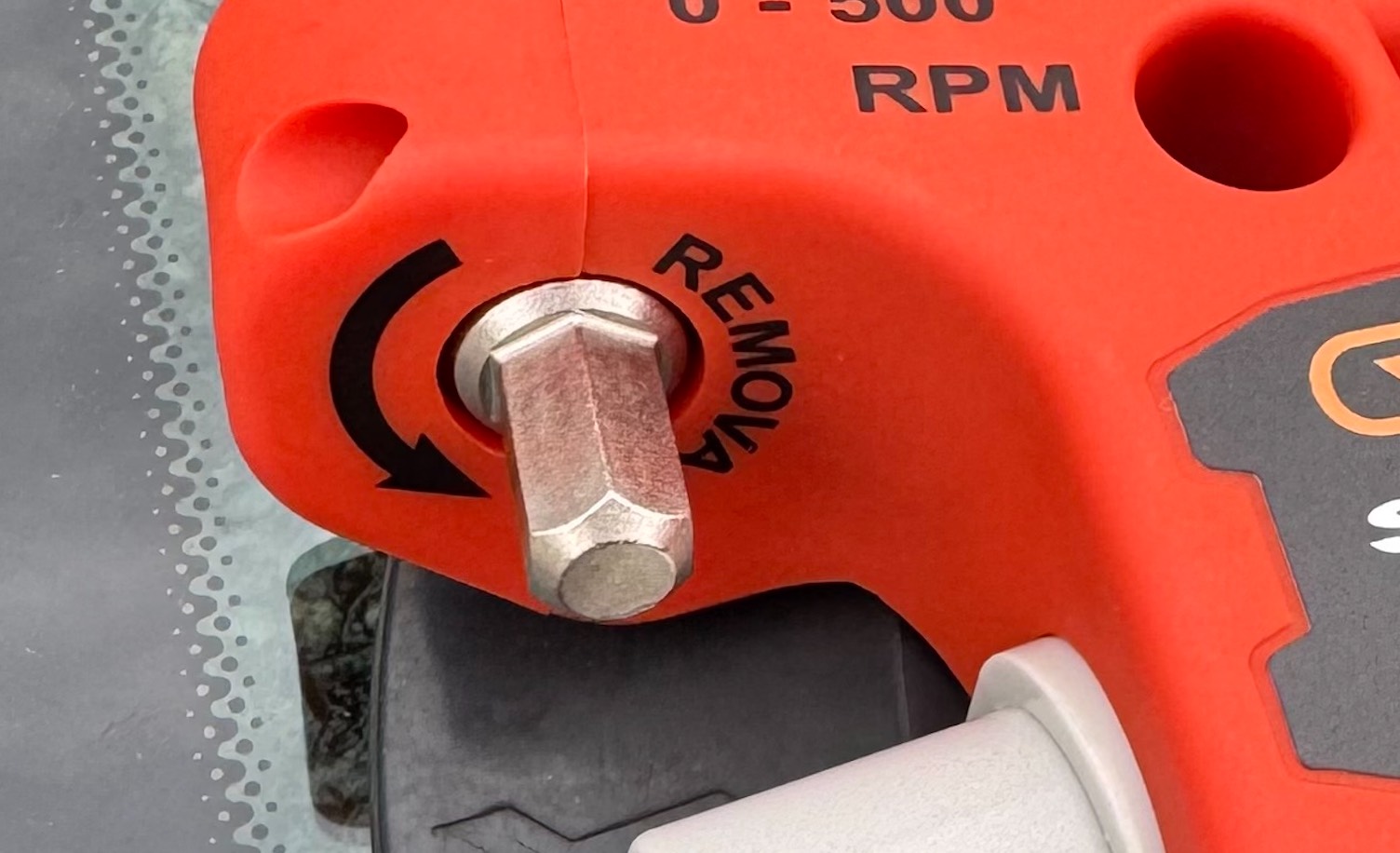 Spider 4M Male Hex Spindle Connection Close-up