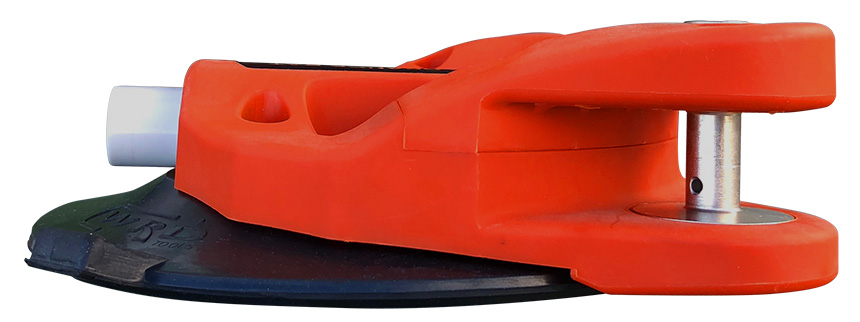 WRD Orange Bat - Auto Glass Removal Tool Side Angle View